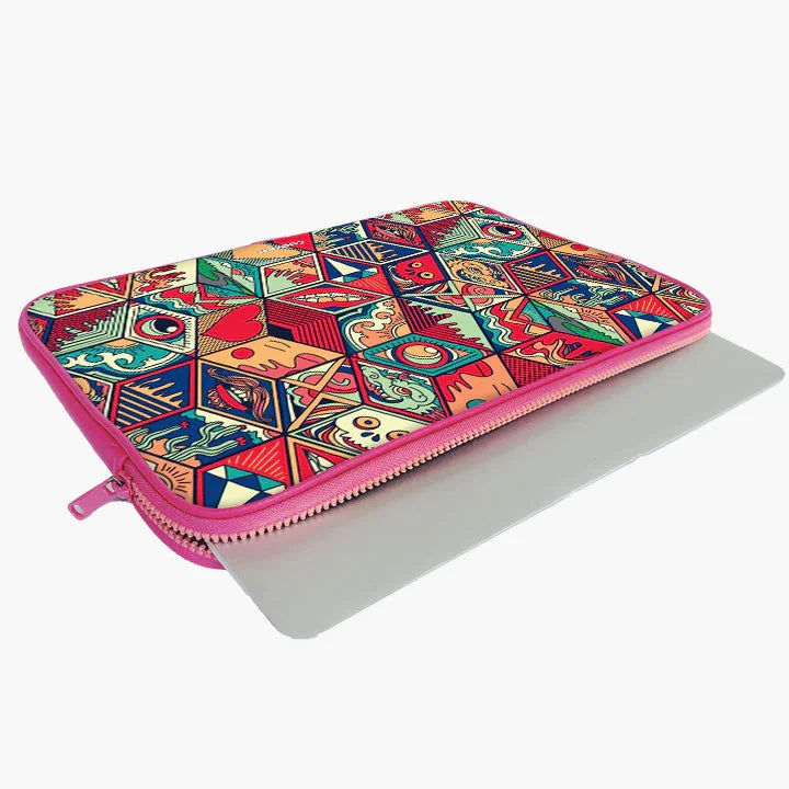 Psychedelia Print Laptop Sleeve