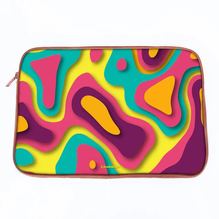 Jazzy Pop Print Laptop Sleeve