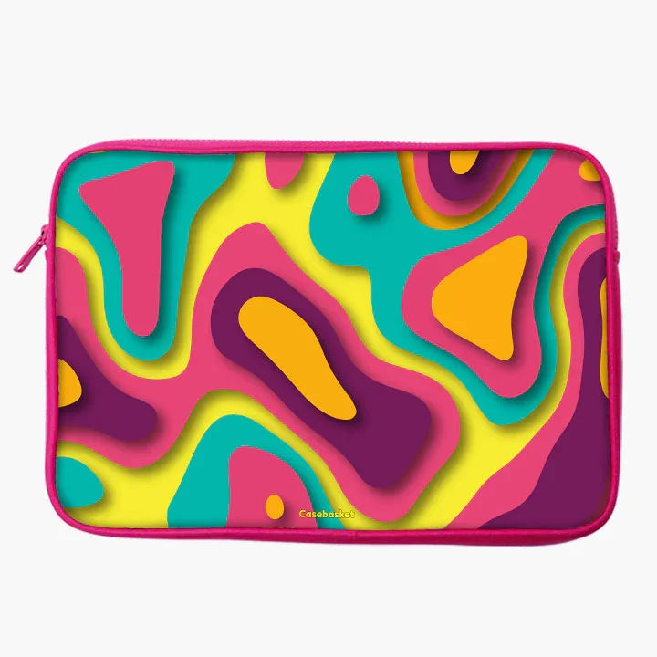 Jazzy Pop Print Laptop Sleeve