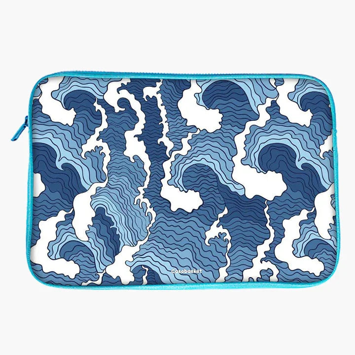 Wave Whispers Print Laptop Sleeve