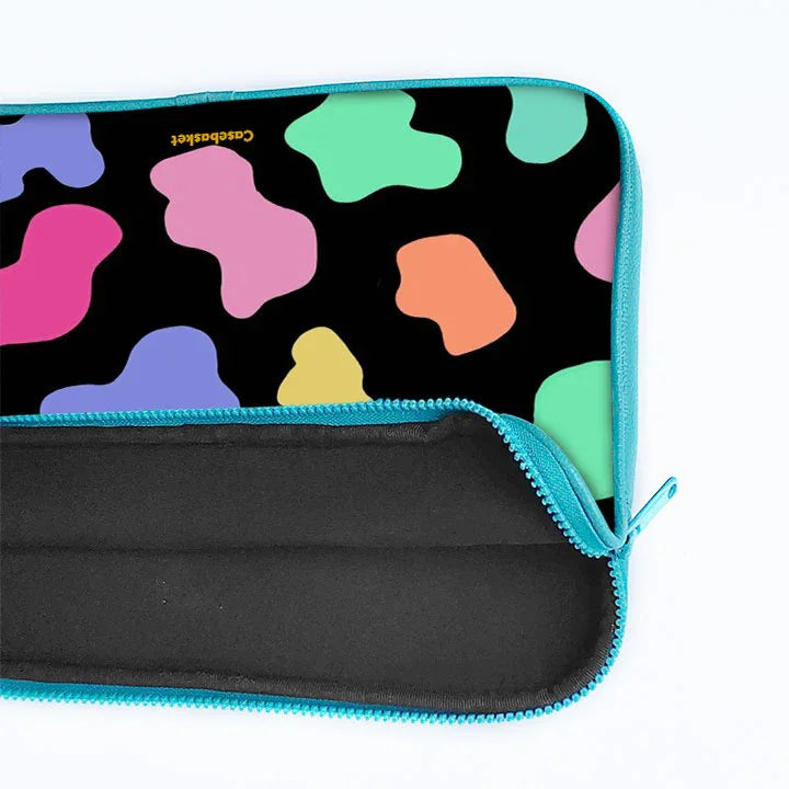 Neon Moo Print Laptop Sleeve