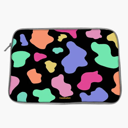 Neon Moo Print Laptop Sleeve