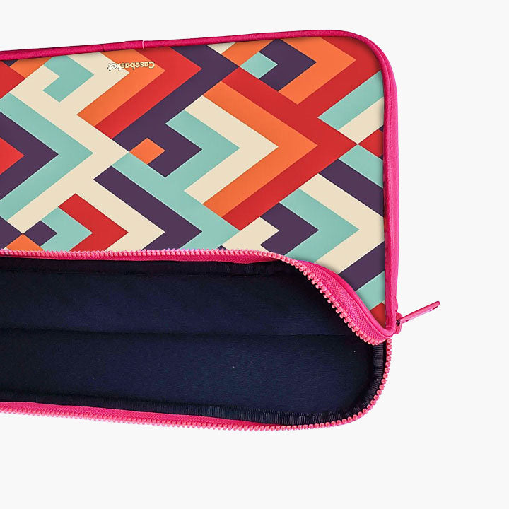 Vibrant Fusion Print Laptop Sleeve