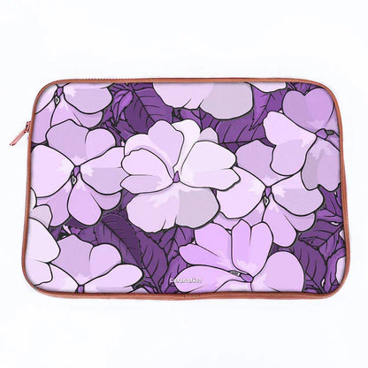 Lilac Blossom Print Laptop Sleeve