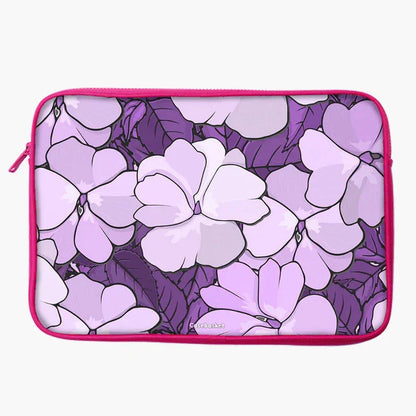 Lilac Blossom Print Laptop Sleeve