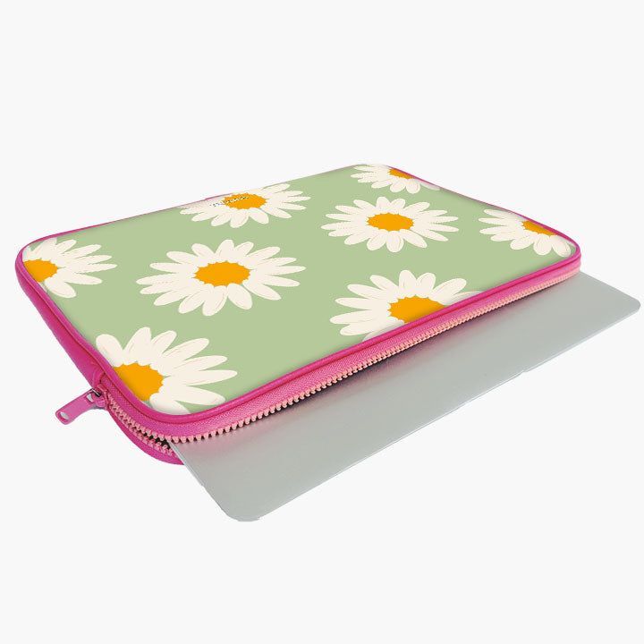 Daisy Glow Print Laptop Sleeve
