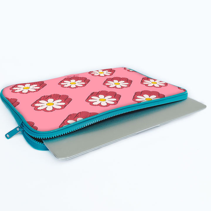 Floral Delight Print Laptop Sleeve