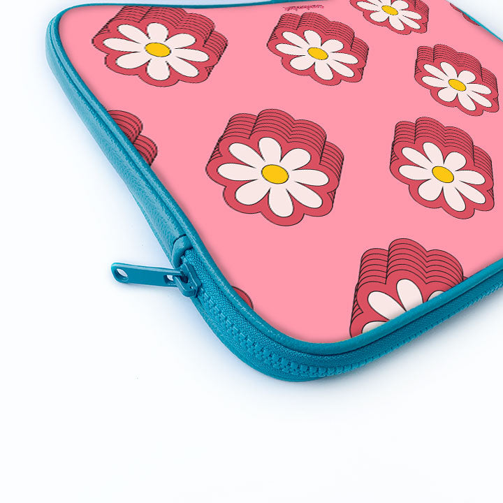 Floral Delight Print Laptop Sleeve