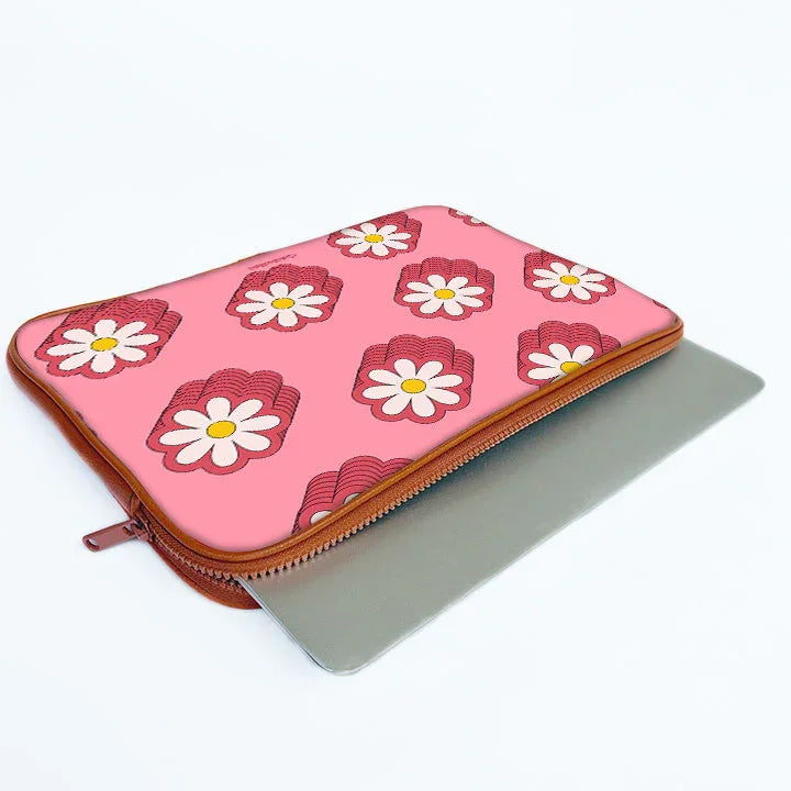 Floral Delight Print Laptop Sleeve