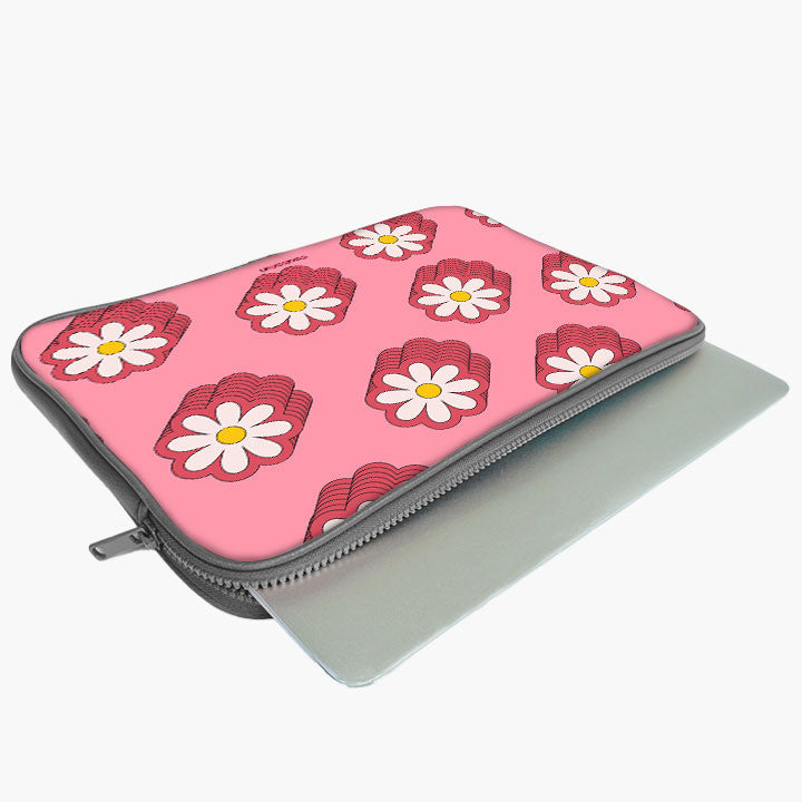 Floral Delight Print Laptop Sleeve