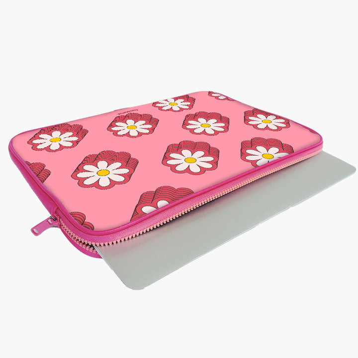 Floral Delight Print Laptop Sleeve