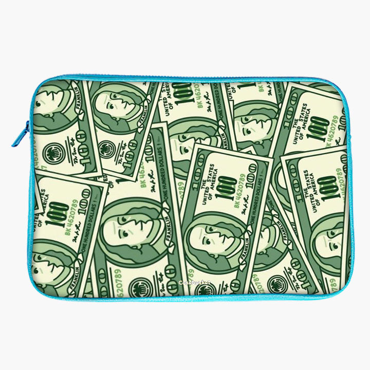 Quirky Currency Print Laptop Sleeve