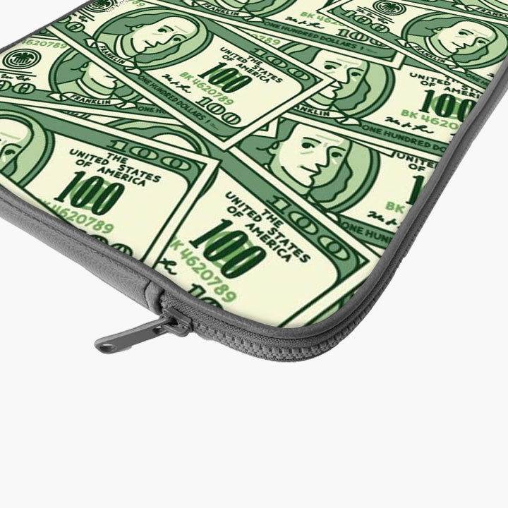 Quirky Currency Print Laptop Sleeve