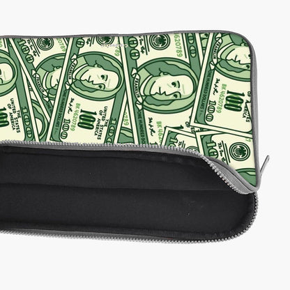 Quirky Currency Print Laptop Sleeve
