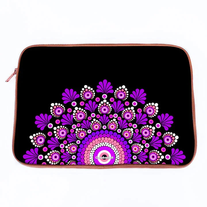 Pinkple Mandala Print Laptop Sleeve