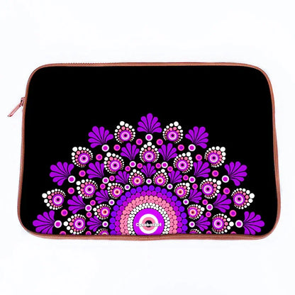 Pinkple Mandala Print Laptop Sleeve