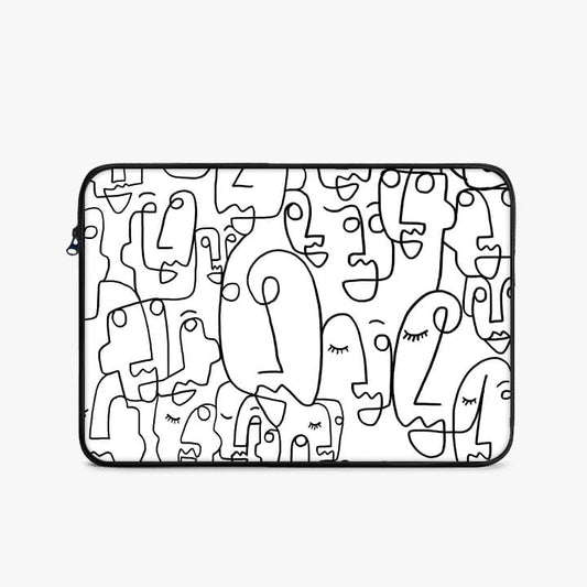 Abstract Face Laptop Sleeve