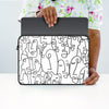 Abstract Face Laptop Sleeve