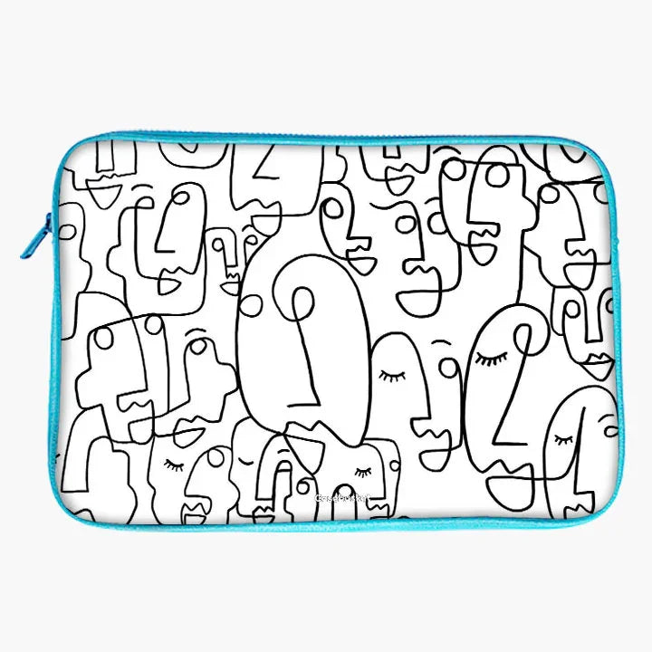 Abstract Face Laptop Sleeve