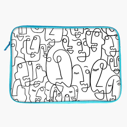Abstract Face Laptop Sleeve