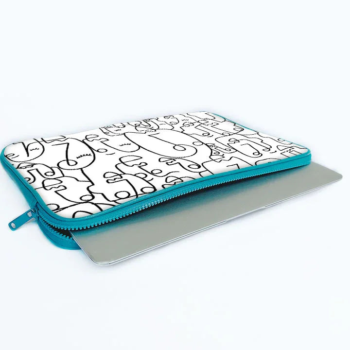 Abstract Face Laptop Sleeve