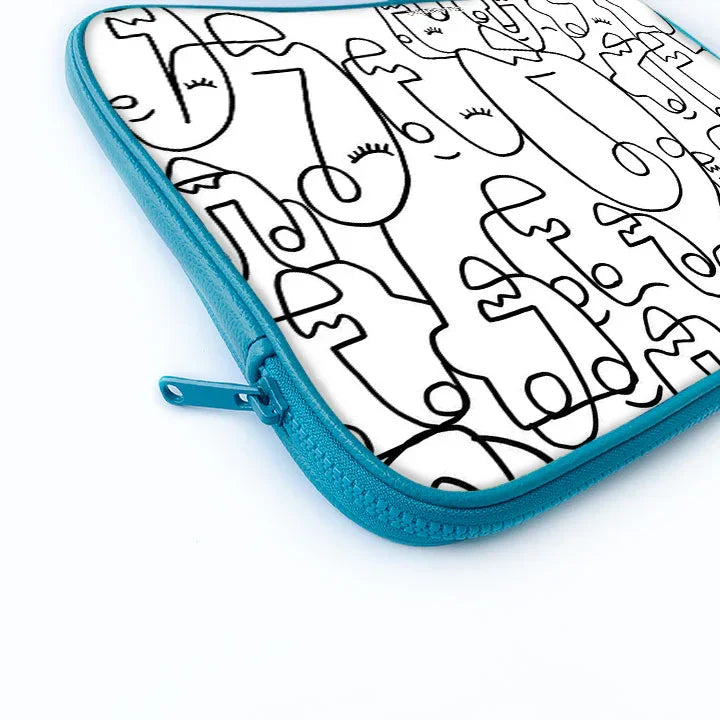 Abstract Face Laptop Sleeve