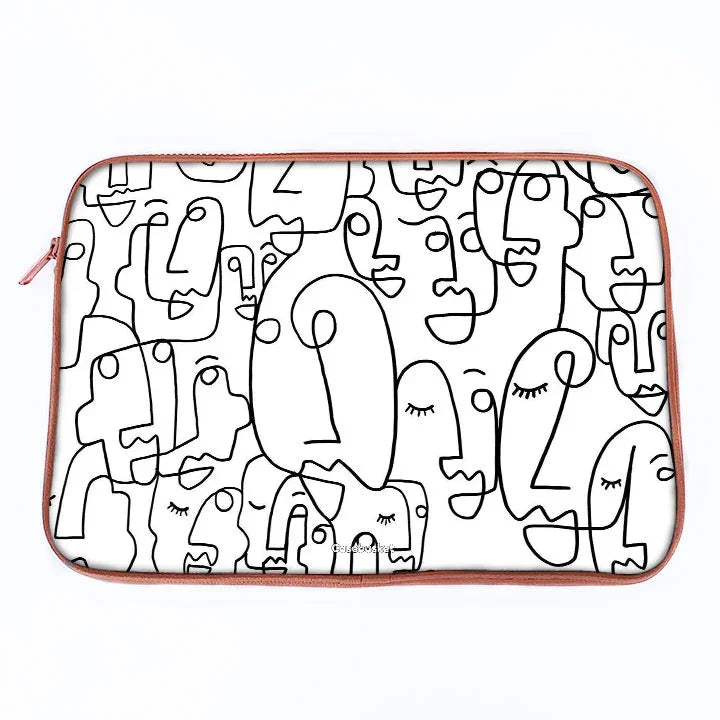 Abstract Face Laptop Sleeve