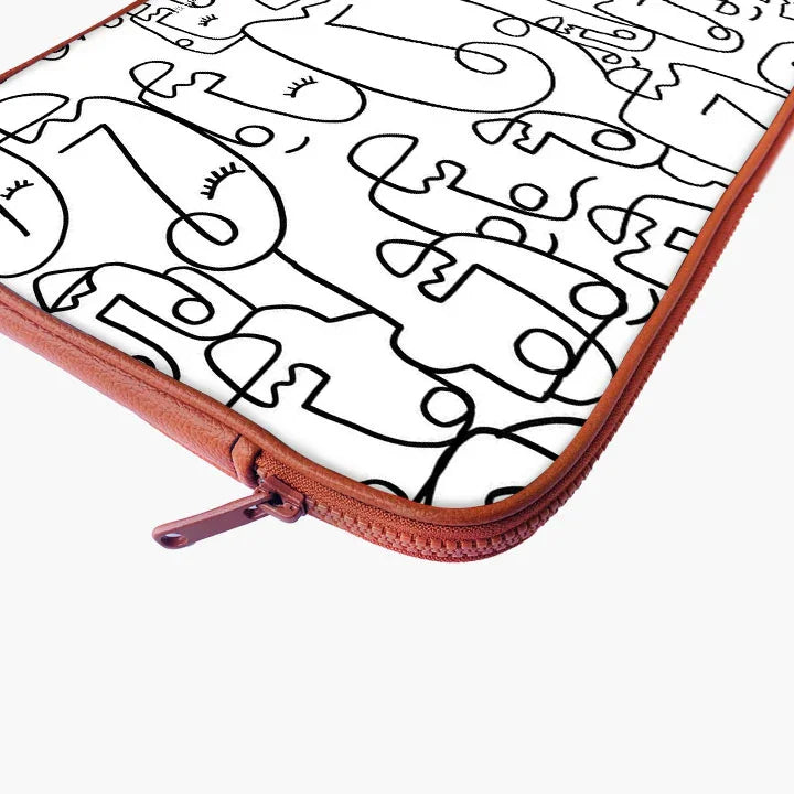 Abstract Face Laptop Sleeve