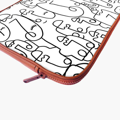 Abstract Face Laptop Sleeve
