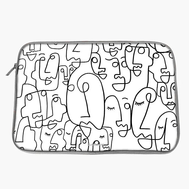 Abstract Face Laptop Sleeve