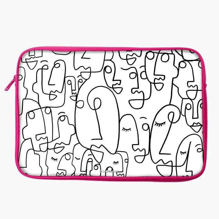 Abstract Face Laptop Sleeve