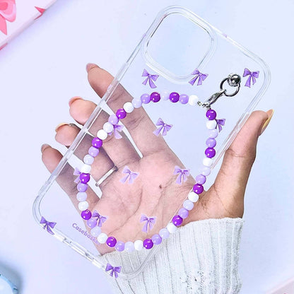 Lavique Knot Transparent Orchid Charm Phone Cover