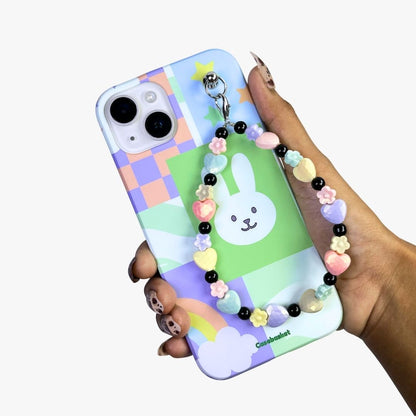Minty BunBun Heartflowers Fall Chain Phone Cover
