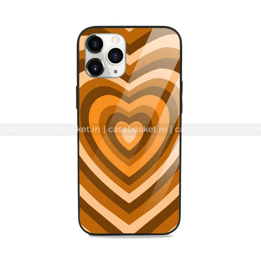 Orange Y2K Glass Phone Cover