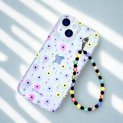 Bloomlets Transparent Heartflowers Charm Phone Cover