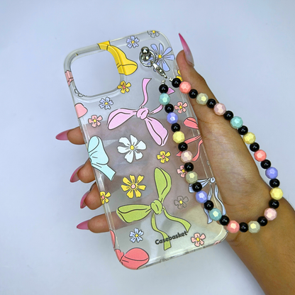 Bowverload Transparent Heartflowers Charm Phone Cover