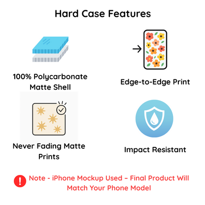 Square Black White Chain Phone Cover