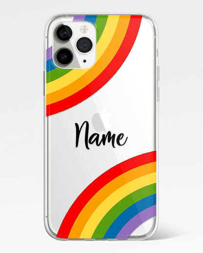 Rainbow Bliss Transparent Silicone Phone Cover
