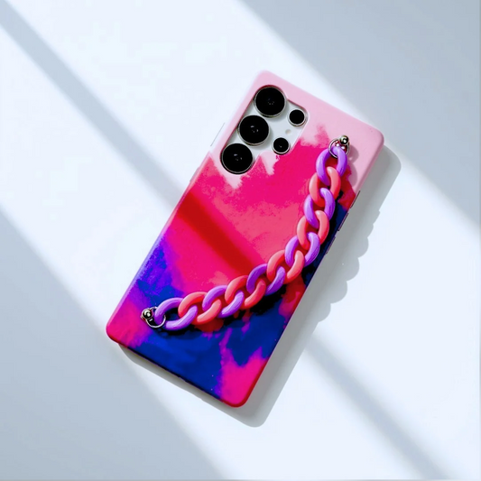 Roseate Pink Purple Chain Phone Cover