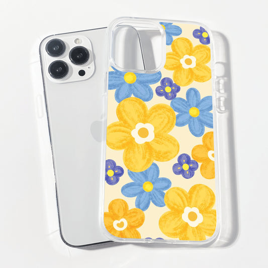 Spring burst Clear Silicone Phone Cover