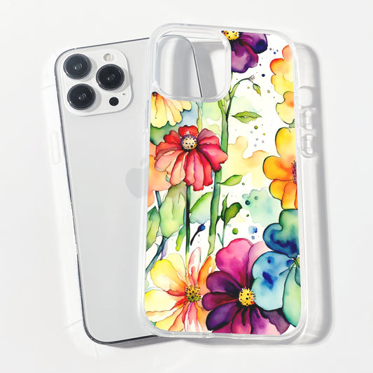 Floral Fiesta Clear Silicone Phone Cover