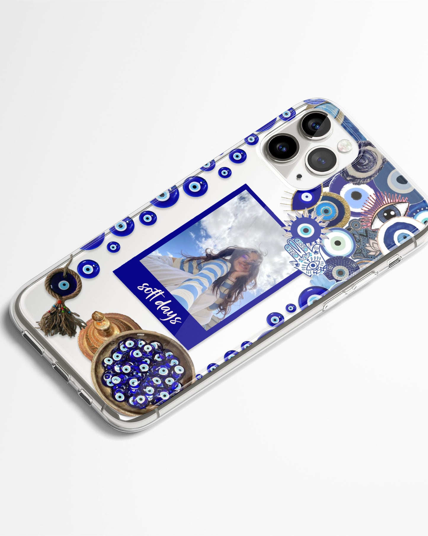 Peaceful Aura Polaroid Frame Transparent Silicone Cover