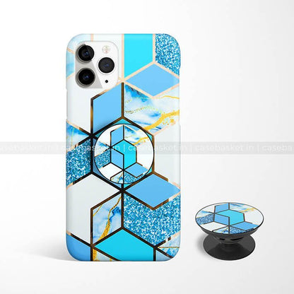 Blue Geometric Phone Cover