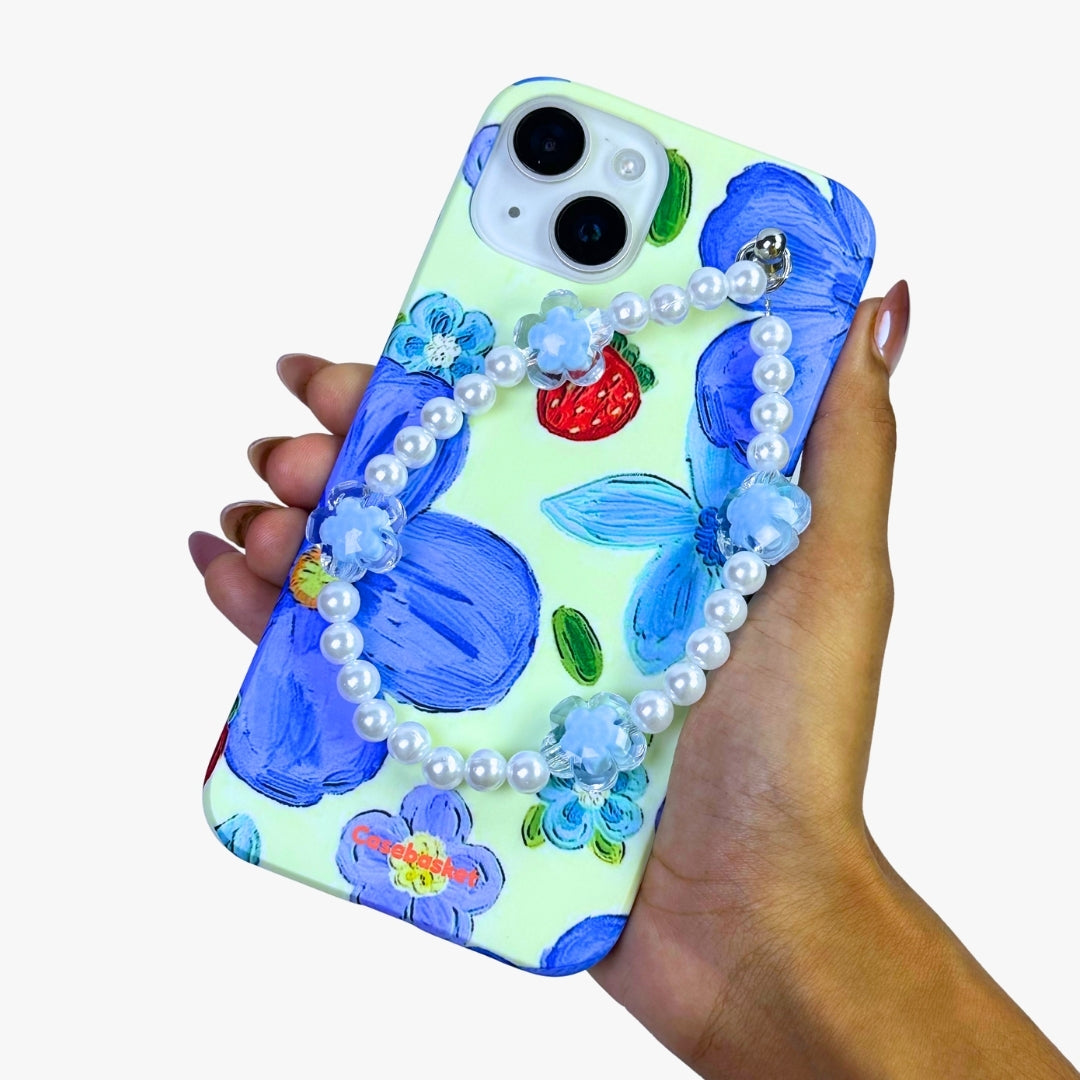 Sweet Blue Bluepearl Fall Chain Phone Cover