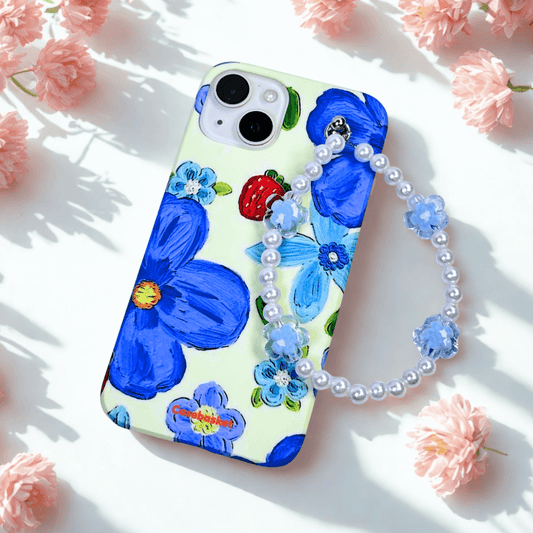 Sweet Blue Bluepearl Fall Chain Phone Cover