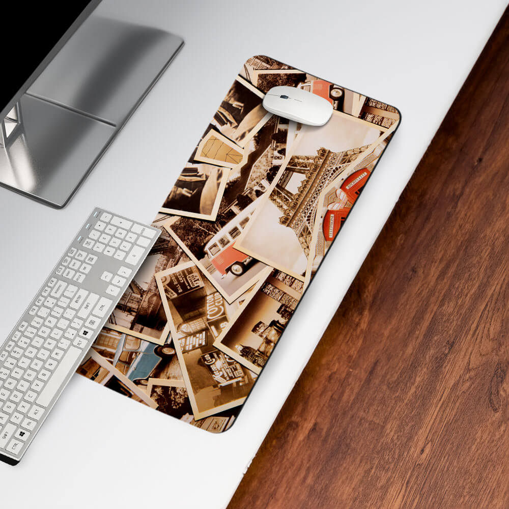 Retrograph Print Desk Mat