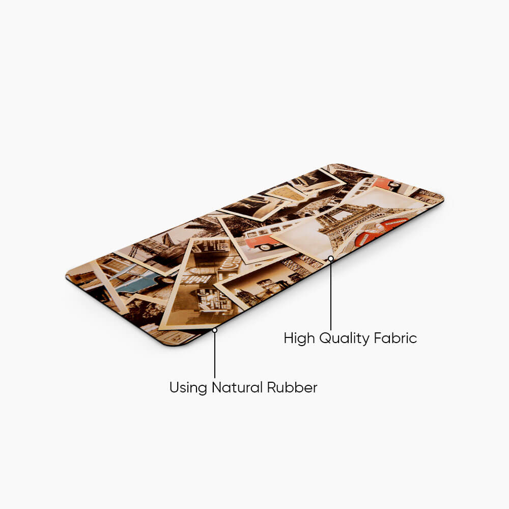 Retrograph Print Desk Mat