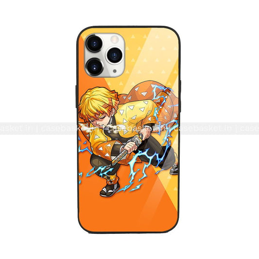 Zenitsu Anime Glass Phone Cover