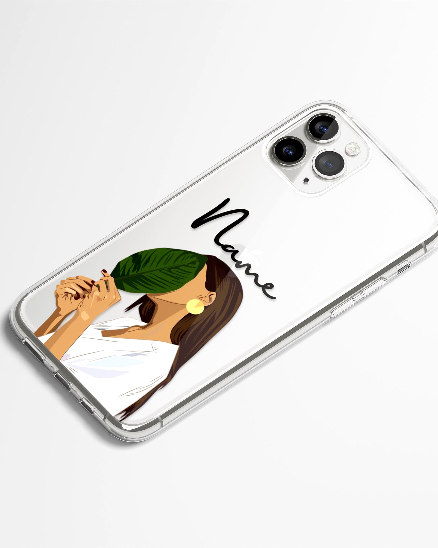 Botanical Calm Transparent Silicone Phone Cover