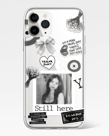 Swiftcore Frame Black & White Transparent Silicone Cover